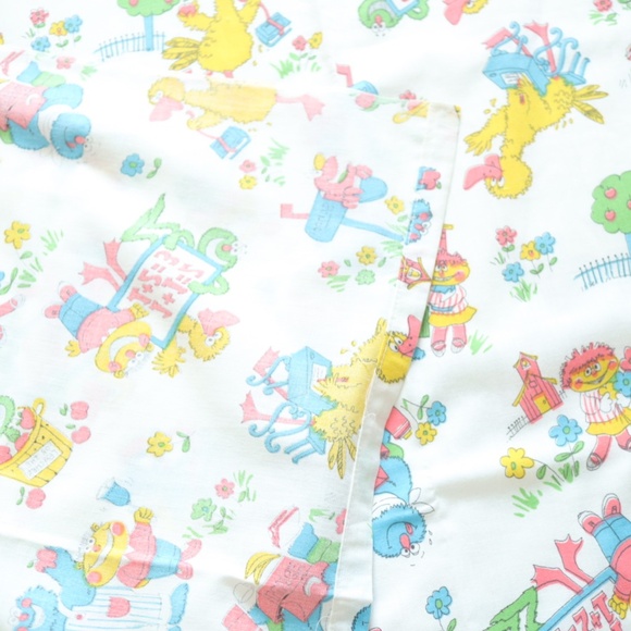 Vintage 70s Monsters School Printed Fabric Sheet - Picture 7 of 9